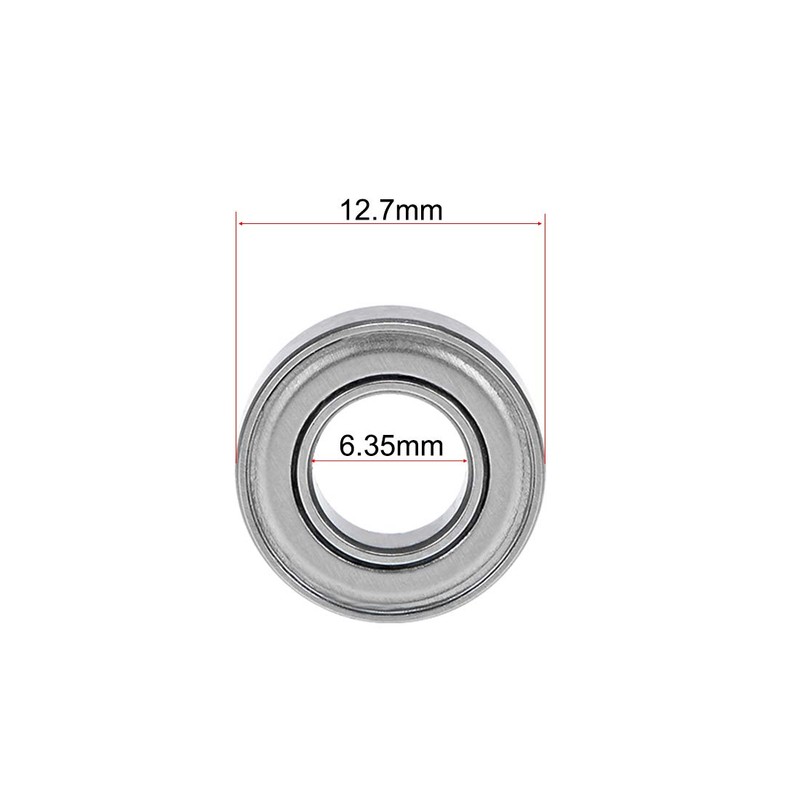 sourcing map R188 Ball Bearing 1/4" Bore 1/2" OD Stainless