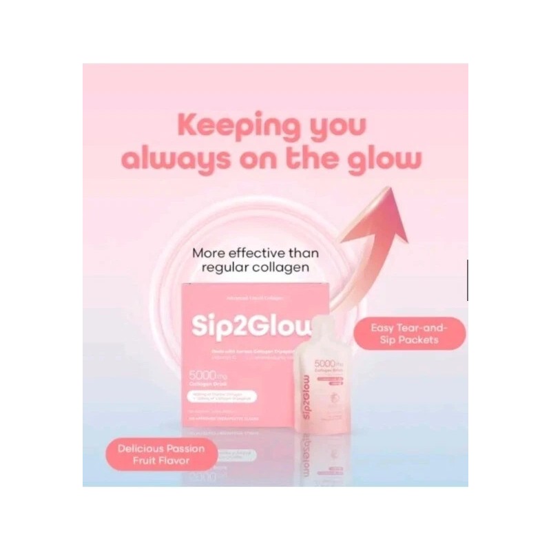 Sip2Glow Advanced Collagen Drink with Korean Collagen Tripeptide