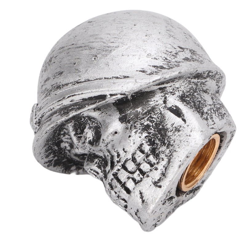 4PCS Tire Valve Caps Skull Style Anti Oxidization Universal for