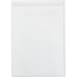 King Jim 857-10 Clear Holder, Zipper Type, Gusset, A4, Milky White