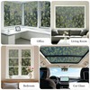 DULEIXUFHEE Window Privacy Film One Way, Green Leaf, 17.7 x