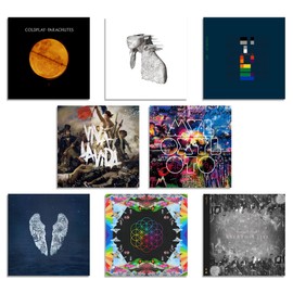 Cold play CD Albums Collection 1-8: Parachutes / A Blow To The Head / X&Y / Viva La Vida / Mylo Xyloto / Ghost Story / A Head Full Of Dreams / Everyday Life
