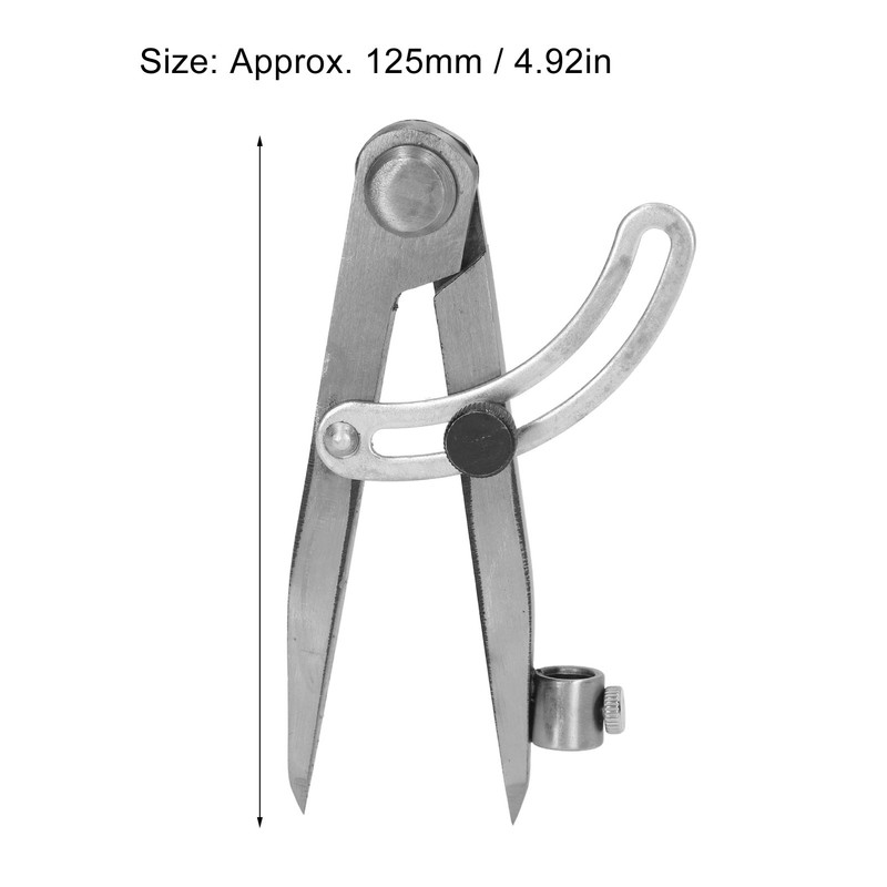 Compass Scriber Locking Wing Divider Woodworking Metal Scribe Tool Drawing