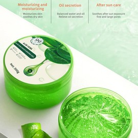 ChongTai 1 Box Aloe Vera Moisturizing Gel, Soothing Nourishing Calming Hydrating Refreshing Aloe Vera Gel, 300g (Aloe Vera)