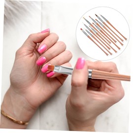 FRCOLOR 10pcs Smudge Pen Set Nail Art Brush Kit French Tip Nail Tool Art Brushes for Manicure