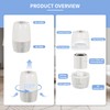 Air Purifiers for Home with Night Light, HEPA Filter Captures