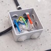 Xmart Pack of 4 Junction Box Surface-Mounted White Junction Box