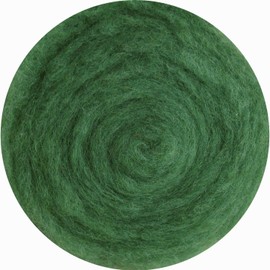 Felting Wool 100% Wool for Felting Dry Felting Wet Felting - Green Dark Forest 25 g