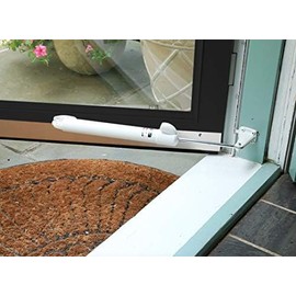 Touch 'n Hold Smooth Dual Door Closer System (Sandstone) – Heavy-Duty - Touch-Button Hold Open Feature & Smooth Closing Motion - Storm & Security Door (Medium/Heavy Weight). New Door/Replace Old Unit