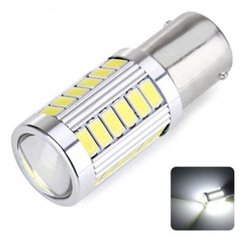 2pcs 25w CanBus Error Free Super Bright 1157 Projector Aluminum Heat sink 33-SMD LED Light Bulbs Dual Stage Stage Car Turn Signal Brake Tail Parking Daytime Running Side 1157 BA15D L165