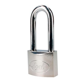 Lock L22L40DCSB Candado de Acero Largo Llave de Discos, Cromo Satinado, 40 mm