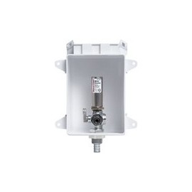 Sioux Chief OxBox Ice Maker Outlet Box With Water Hammer Arrestor and 1/2 in. PEX Crimp Connection in White