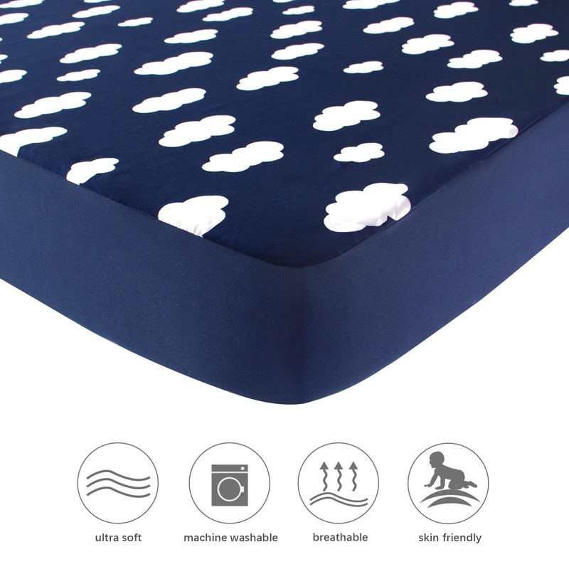 Square Playard/Playpen Fitted Sheets, Perfect for New Room2 / TotBloc