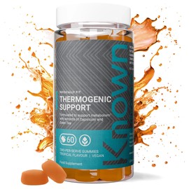 Known Tasty Thermogenic Support Gummies - Vitamin B - Metabolism & Energy - Natural Tropical Flavour - 60 Vegan Gummies, 1 Month Supply