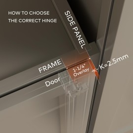 OWODI 6 Pack 3 Pair 1-1/4 Inch 105° Overlay Soft Close Cabinet Hinges 35mm Cup Diameter for Kitchen Cabinet Hinges, Smooth Slow Self Closing Hinge, Satin Nickel Hidden Hinge 3D Adjustment