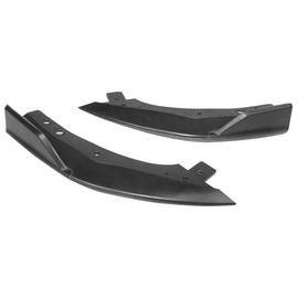 IKON MOTORSPORTS, Rear Splitters Compatible with 2019-2022 Toyota Corolla Hatchback 5Dr, T Style Unpainted ABS 2PCS Set Lower Bumper Chin Lip Diffuser Apron Body Kit, 2020 2021