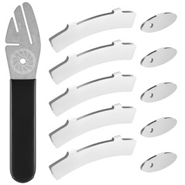 wugongshan Pack of 11 Disc Brake Adjustment Aid: 1 Bicycle Brake Discs Straightening Tool Bicycle Disc Brakes Adjustment Aid & 10 Adjustment Bicycle Tool for Mountain Bike Alignment Tool