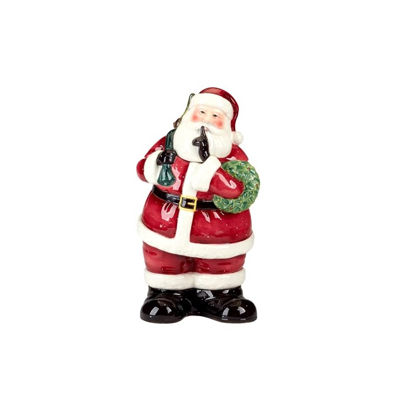 Certified International Santa's Secret 3-D Cookie Jar.,