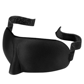 Glamza Sleeping Mask - Adjustable 3D Soft Foam Eye Mask for Sleeping - Perfect Blindfold Cover for Airplane, Travel, Nap etc - Sleep Aid for Men & Women - Innovative Contoured Design & 100% Blackout.