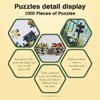 MISITU 1000 Pieces Jigsaw Puzzles for Adults Bookshelf Difficult Adults