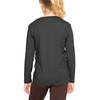 Girl's Long Sleeve Crew Neck Top Black Small