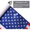 Motorcycle Flag Pole Fold Down 90° and American Premium Double