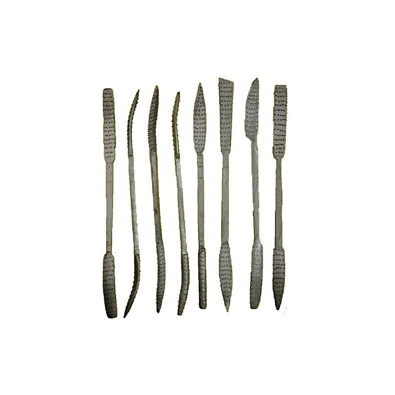 BENSON 8x Rasp File Set for Wood, Soapstone Files, Rasps