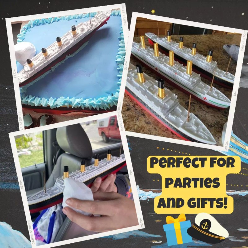 12” RMS Titanic Model With Removable Stand, Titanic Toys For