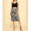 Leopard Print Maxi Skirt Novelty Silk Womens Skirts Summer High Waist