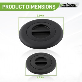 partszen 68225506AA ‎Bed Plug Cover Kit Fit for Dodge Ram 1500 2500 3500 Pickups 2014-2019, Hitch Covers for Truck with 5th Wheel Gooseneck Towing Setups