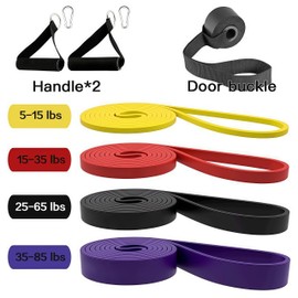 Yoga Strap with Resistance Bands for Exercise, Workout Bands and Elastic Bands Set for ups, Home Gym, Stretching and Fitness
