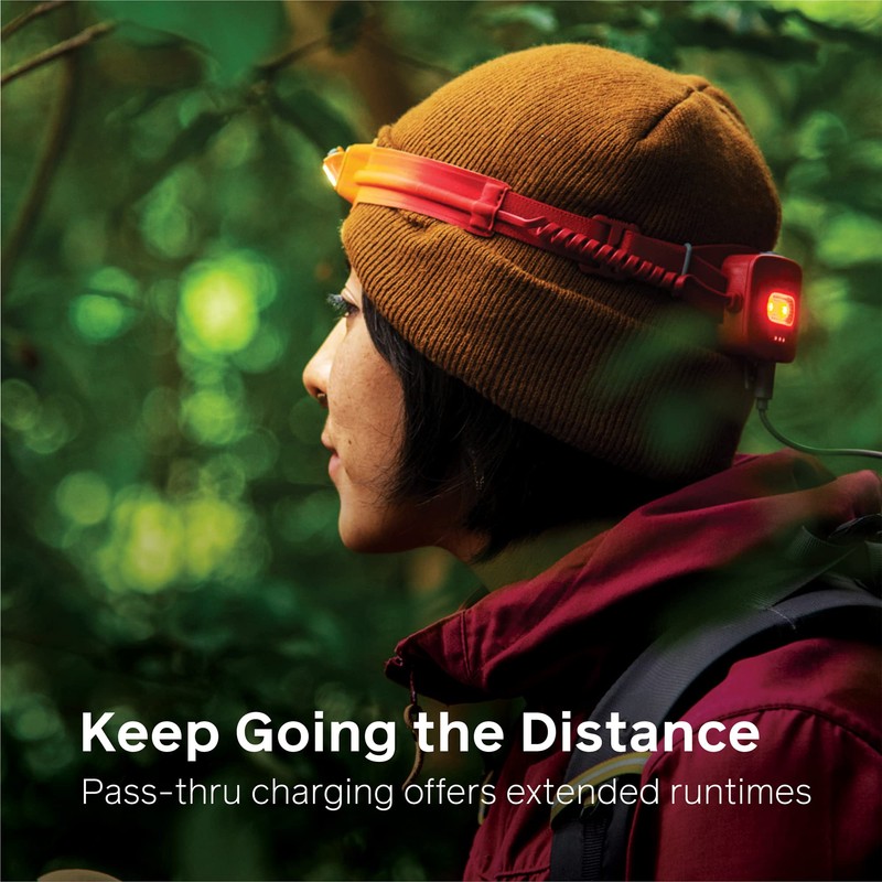 BioLite 425 Lumen Rechargeable Headlamp with Front and Back Lights,