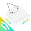 KornaDoz 20 Pack Invisible Adhesive Plate Hangers, Vertical Wall Holders