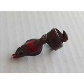 Vintage Vending Machine Kids Trinket Plastic Brown Coiled Snake Ring