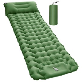 Inflatable Sleeping Mat - Backpacking Sleep Mat,Self-Inflating Airbed Mattress Lightweight Compact Portable for Camping Backpacking Hiking Tent for Women Men