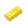 TOYANDONA Replica Gold Bar Plastic Fake Golden Brick Gold Bar