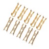 Oumefar 100pcs/set Quick Connect Wiring Terminal Docking Connector Compact Brass