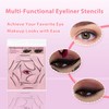 YAFIYGI Eyeliner Stencils Eyeliner Stencil Set 6 in 1 Reusable