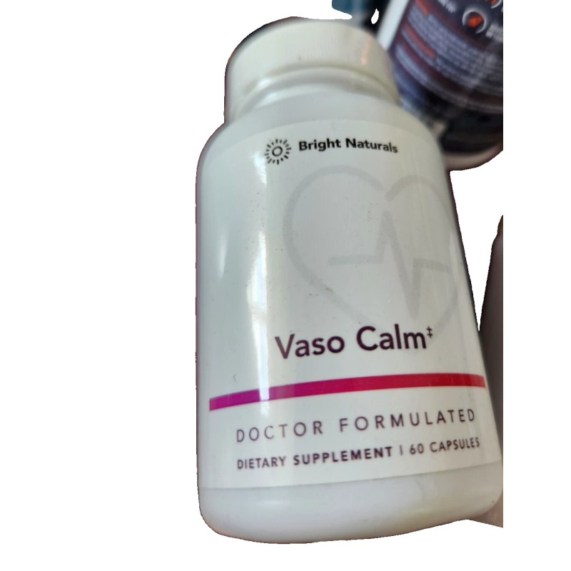 Bright Naturals Vaso Calm - 60 caps - EXP :
