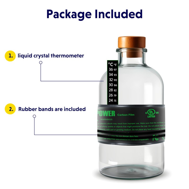 iPower 3" x 20" Seeding Heat Mat with Temperature Adjustable