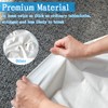 2 Pack Extra Thick White Plastic Tablecloth, 54in X 108in