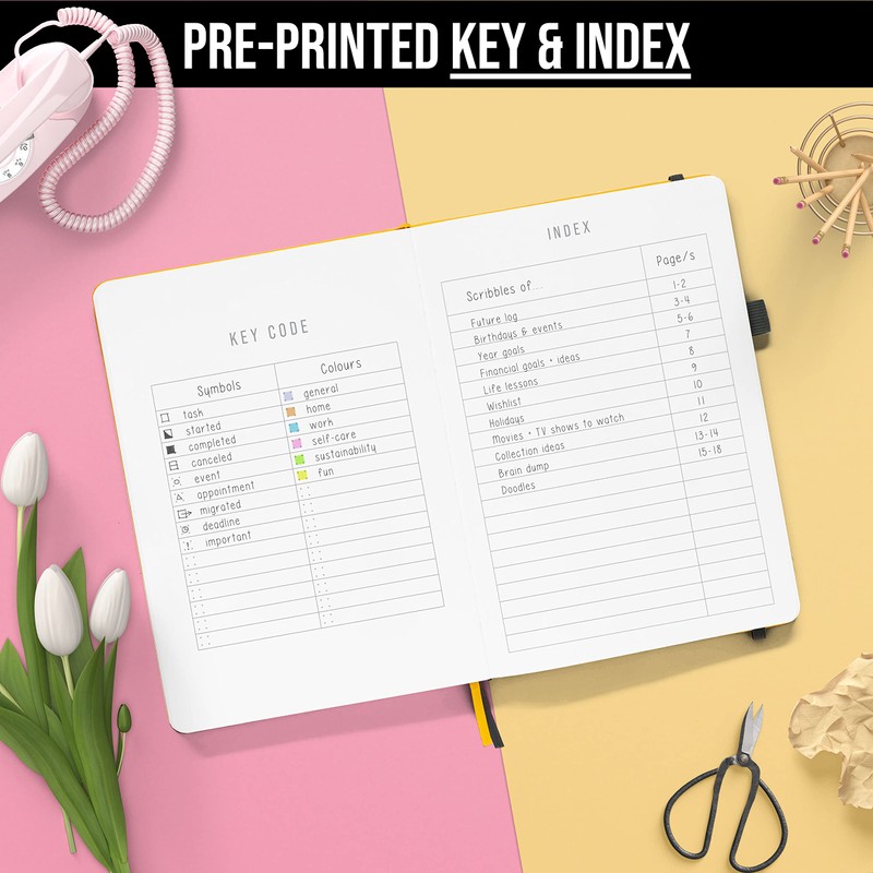 Bullet Dotted Journal Dot Grid Notebook | B5 Daily Journaling