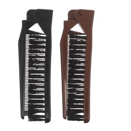 minkissy 2pcs Compact Double Sided Brush for Effortless Detangling and Gentle Grooming for Everyday Use and Easy Carrying