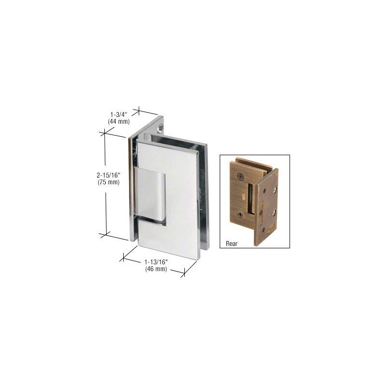 CRL Junior Geneva 044 Series Chrome Wall Mount Offset Back