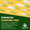 Ceramic Knife Set with Ergonomic Handle, Non-Reactive and Professional Chopping