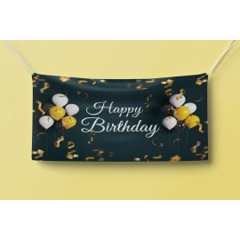 Unbranded Happy Birthday Sign 5' x 3' Banner (13oz) for Parties, Fest, Pictures