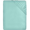 Utopia Bedding Fitted Sheet King, Spa Blue - Deep Pocket