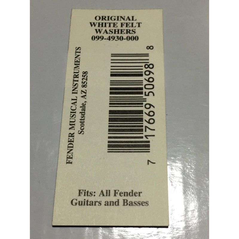 Fender White Felt Washers (12)