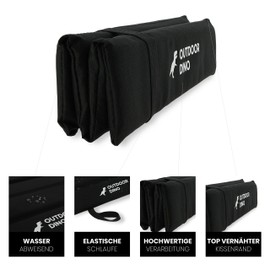 OUTDOORDINO Waterproof outdoor seat cushion for hiking, lightweight thermal cushion, foldable, insulating seat pad made of robust 600D polyester, including transport bag