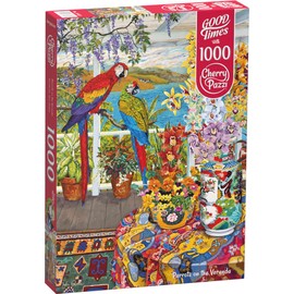 Puzzle 1000 Pieces: Perroquets sur la véranda